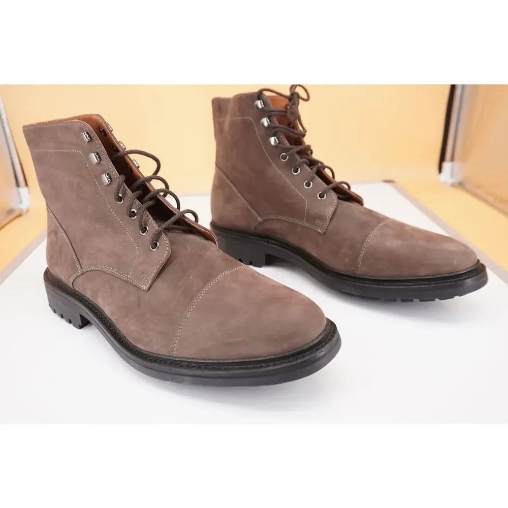 Allen Edmonds Briggs Suede Hiking Boots Size 13 New Grey Military $475 Lug